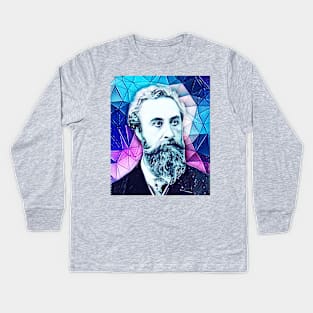 Robert Bulwer Lytton Snowy Portrait | Robert Bulwer Lytton Artwork 6 Kids Long Sleeve T-Shirt